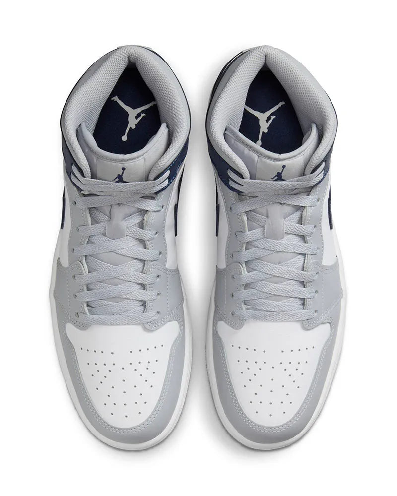 Nike Air Jordan 1 Mid Wolf Grey Midnight Navy