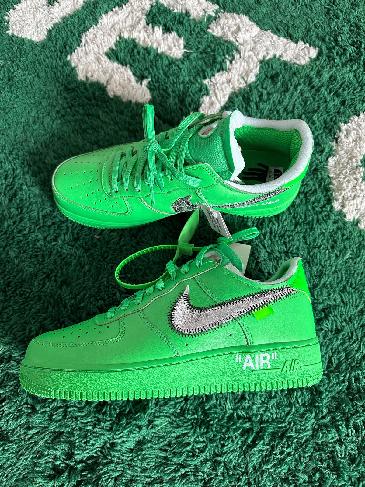 Tênis Nike Air Force 1 Low Off-White Brooklyn Green