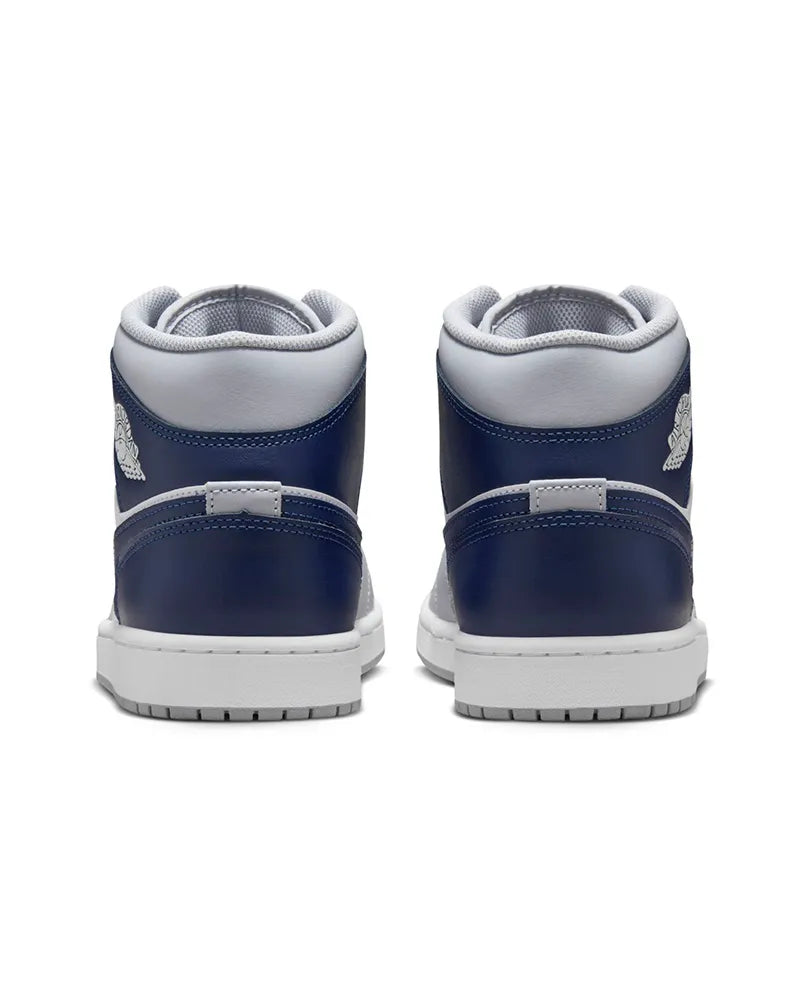 Nike Air Jordan 1 Mid Wolf Grey Midnight Navy