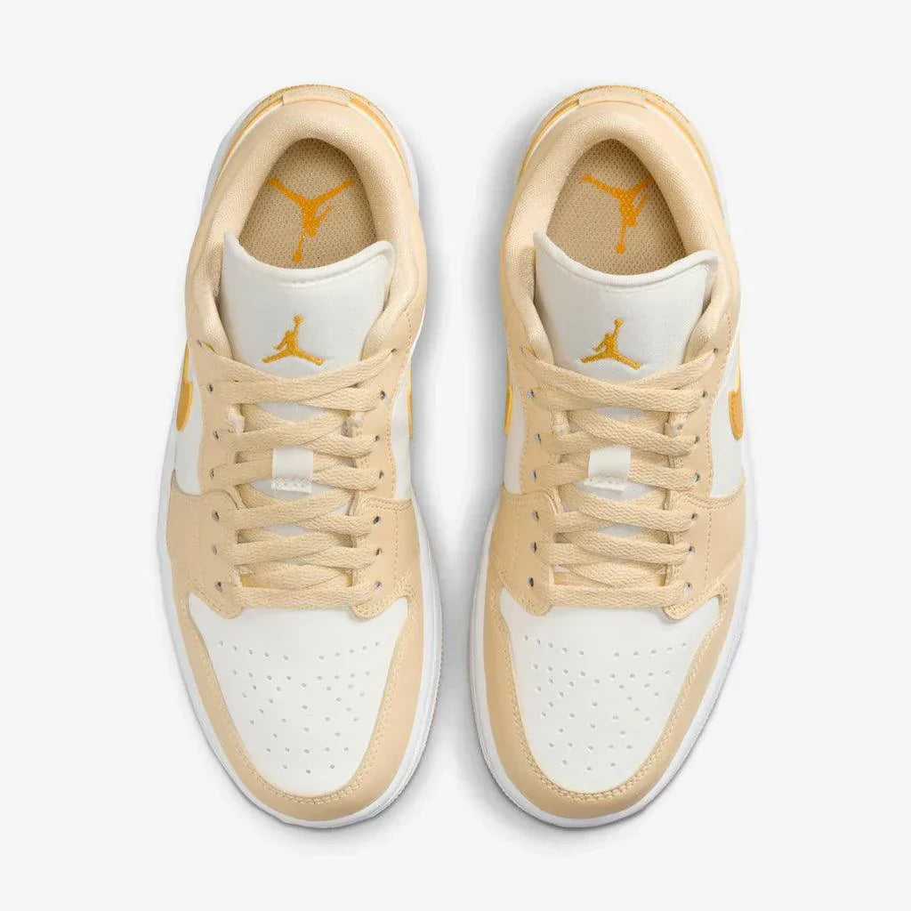 Air Jordan 1 Low Pale Vanilla White Yellow Ochre